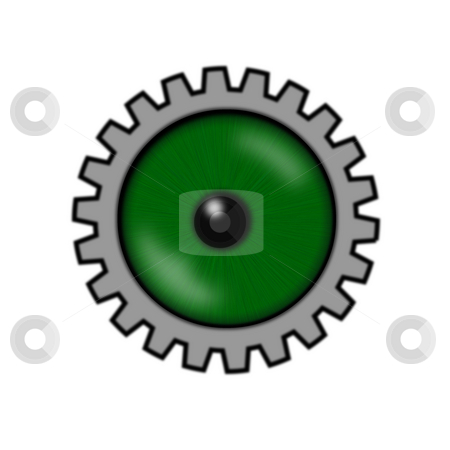 To use this stock image in your creative project, please select the size you need over to the right and click the "Add to Cart" button.
Your downloaded image will come with the Cutcaster watermark removed so don’t worry about the watermark you see on this page. Gear eye stock photo, Green eyeball with gear wheel by J?