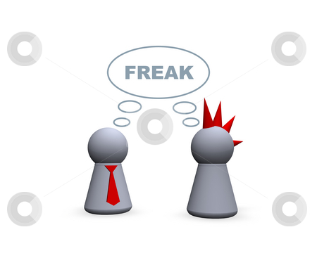 To use this stock image in your creative project, please select the size you need over to the right and click the "Add to Cart" button.
Your downloaded image will come with the Cutcaster watermark removed so don’t worry about the watermark you see on this page. Two freaks stock photo, Play figures punk and businessman by J?