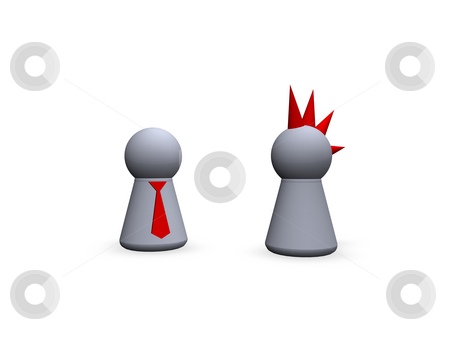 To use this stock image in your creative project, please select the size you need over to the right and click the "Add to Cart" button.
Your downloaded image will come with the Cutcaster watermark removed so don’t worry about the watermark you see on this page. Contrasts stock photo, Play figures punk and businessman by J?