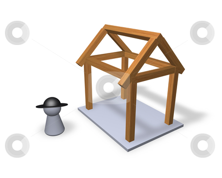 To use this stock image in your creative project, please select the size you need over to the right and click the "Add to Cart" button.
Your downloaded image will come with the Cutcaster watermark removed so don’t worry about the watermark you see on this page. Carpenter stock photo, Play figure carpenter and and wood bars for new building by J?