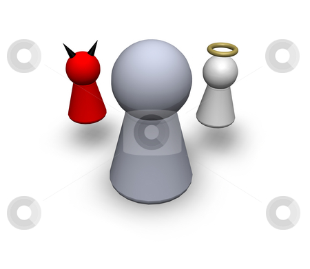To use this stock image in your creative project, please select the size you need over to the right and click the "Add to Cart" button.
Your downloaded image will come with the Cutcaster watermark removed so don’t worry about the watermark you see on this page. Certain stock photo, Play figures - human, devil and angel by J?