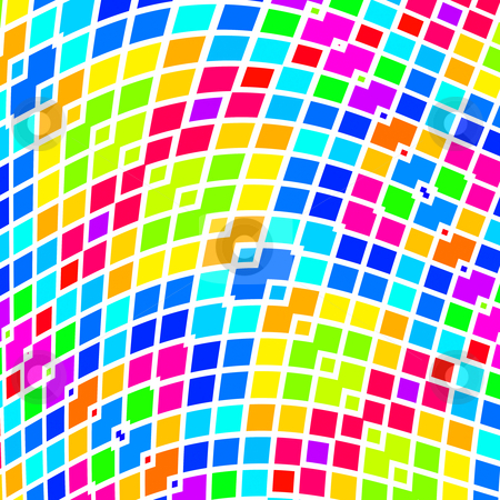 To use this stock image in your creative project, please select the size you need over to the right and click the "Add to Cart" button.
Your downloaded image will come with the Cutcaster watermark removed so don’t worry about the watermark you see on this page. Color wave pattern stock photo, Colorful texture of blocks in many bright colors with white mortar by Wino Evertz