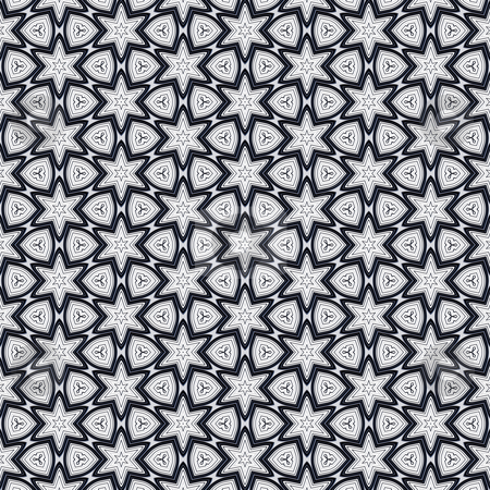 To use this stock image in your creative project, please select the size you need over to the right and click the "Add to Cart" button.
Your downloaded image will come with the Cutcaster watermark removed so don’t worry about the watermark you see on this page. Metal victorian star pattern stock photo, Seamless texture of metallic shapes on white background by Wino Evertz