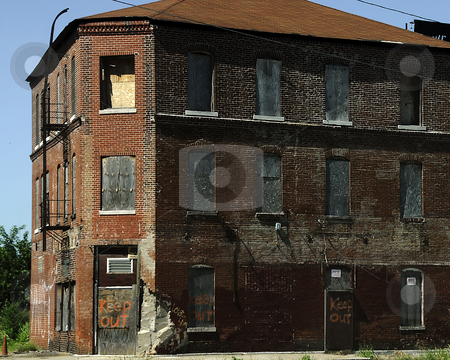 To use this stock image in your creative project, please select the size you need over to the right and click the "Add to Cart" button.
Your downloaded image will come with the Cutcaster watermark removed so don’t worry about the watermark you see on this page. Abandoned Building stock photo, An old abandoned brick building. by W. Paul Thomas