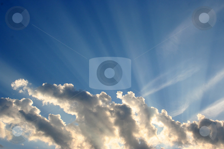 To use this stock image in your creative project, please select the size you need over to the right and click the "Add to Cart" button.
Your downloaded image will come with the Cutcaster watermark removed so don’t worry about the watermark you see on this page. Heavenly Light stock photo, The sun shining out from behind the clouds. by Brandon Seidel