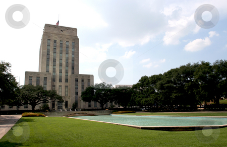 To use this stock image in your creative project, please select the size you need over to the right and click the "Add to Cart" button.
Your downloaded image will come with the Cutcaster watermark removed so don’t worry about the watermark you see on this page. Houston Texas City Hall stock photo, A nice shot of City Hall in downtown Houston, Texas. by Brandon Seidel