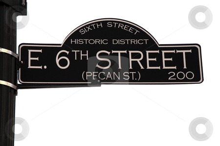 To use this stock image in your creative project, please select the size you need over to the right and click the "Add to Cart" button.
Your downloaded image will come with the Cutcaster watermark removed so don’t worry about the watermark you see on this page. 6th Street in Austin Texas stock photo, The 6th Street road sign. 6th Street is the party strip in Austin, Texas. Parties, Live Bands, Bars, Clubs, ... its all happening on 6th Street. by Brandon Seidel
