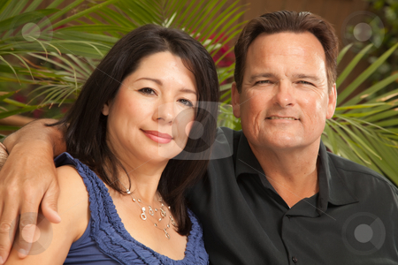 To use this stock image in your creative project, please select the size you need over to the right and click the "Add to Cart" button.
Your downloaded image will come with the Cutcaster watermark removed so don’t worry about the watermark you see on this page. Attractive Hispanic and Caucasian Couple stock photo, Happy Attractive Hispanic and Caucasian Couple Portrait. by Andy Dean
