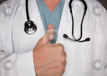 To use this stock image in your creative project, please select the size you need over to the right and click the "Add to Cart" button.
Your downloaded image will come with the Cutcaster watermark removed so don’t worry about the watermark you see on this page. Male Doctor With Thumbs Up stock photo, Male Doctor Hand Abstract with Lab Coat and Stethoscope. by Andy Dean