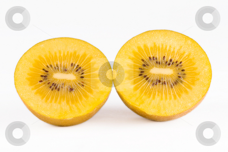 To use this stock image in your creative project, please select the size you need over to the right and click the "Add to Cart" button.
Your downloaded image will come with the Cutcaster watermark removed so don’t worry about the watermark you see on this page. Golden kiwi fruit stock photo, Golden kiwi fruit on white background by Lawren