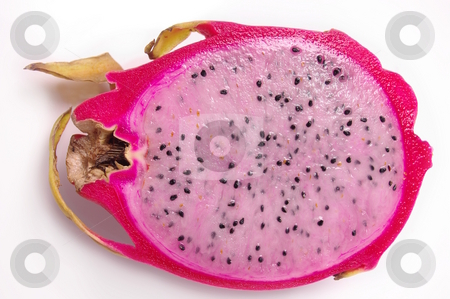 To use this stock image in your creative project, please select the size you need over to the right and click the "Add to Cart" button.
Your downloaded image will come with the Cutcaster watermark removed so don’t worry about the watermark you see on this page. Pitaya stock photo, Light speckeld flesh and bright pink skin of the Dragon fruit by Martin Darley