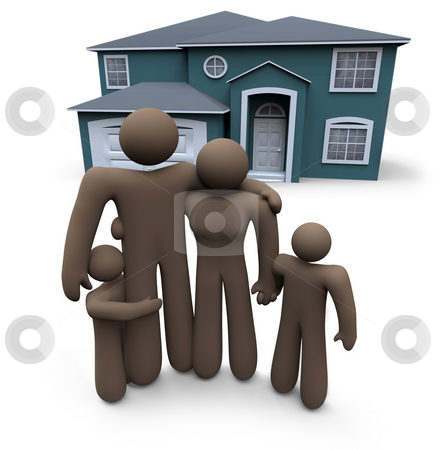 To use this stock image in your creative project, please select the size you need over to the right and click the "Add to Cart" button.
Your downloaded image will come with the Cutcaster watermark removed so don’t worry about the watermark you see on this page. Family Stands in Front of House stock photo, An African American family stands in front of their home by Chris Lamphear
