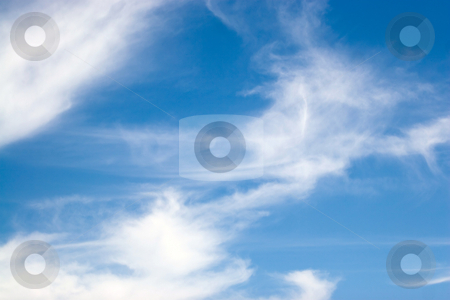 To use this stock image in your creative project, please select the size you need over to the right and click the "Add to Cart" button.
Your downloaded image will come with the Cutcaster watermark removed so don’t worry about the watermark you see on this page. Whispy Blue Clouds stock photo, Fluffy cotton like clouds spread across a bright blue sky. by Todd Arena