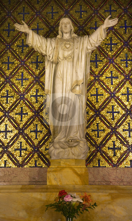 To use this stock image in your creative project, please select the size you need over to the right and click the "Add to Cart" button.
Your downloaded image will come with the Cutcaster watermark removed so don’t worry about the watermark you see on this page. Jesus Statue Flowers Mission Dolores San Francisco California stock photo, Jesus Statue Flowers Mission Dolores Saint Francis De Assis Ornate Carving San Francisco California by William Perry