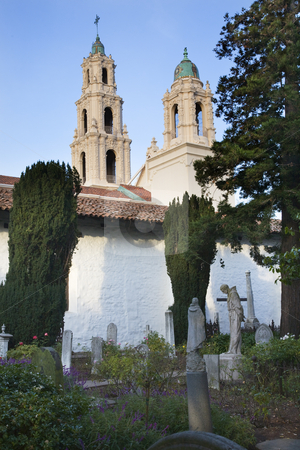 To use this stock image in your creative project, please select the size you need over to the right and click the "Add to Cart" button.
Your downloaded image will come with the Cutcaster watermark removed so don’t worry about the watermark you see on this page. Cemetary Garden Statues Graves Mission Dolores San Francisco Cal stock photo, Cemetary Garden Statues Mission Dolores Steeples Ornate Carvings San Francisco California by William Perry