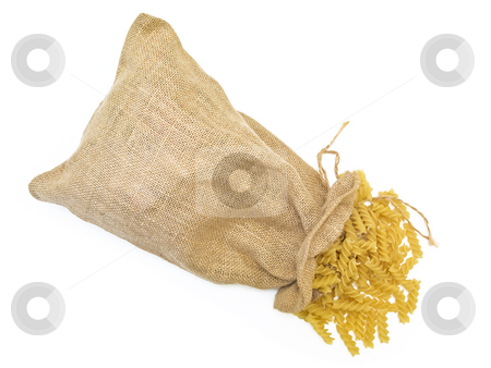 To use this stock image in your creative project, please select the size you need over to the right and click the "Add to Cart" button.
Your downloaded image will come with the Cutcaster watermark removed so don’t worry about the watermark you see on this page. Pasta stock photo, Sack of pasta against the white background by Sergej Razvodovskij