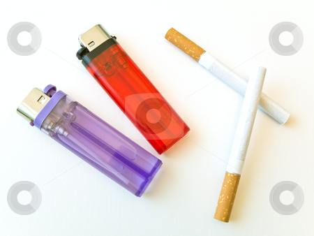 To use this stock image in your creative project, please select the size you need over to the right and click the "Add to Cart" button.
Your downloaded image will come with the Cutcaster watermark removed so don’t worry about the watermark you see on this page. Two lighters and cigarettes stock photo, Two lighters and cigarettes at the white table by Sergej Razvodovskij