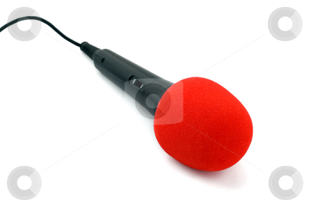To use this stock image in your creative project, please select the size you need over to the right and click the "Add to Cart" button.
Your downloaded image will come with the Cutcaster watermark removed so don’t worry about the watermark you see on this page. Microphone stock photo, Microphone black in red close-up isolated on white background by Vladyslav Danilin