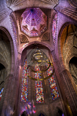 To use this stock image in your creative project, please select the size you need over to the right and click the "Add to Cart" button.
Your downloaded image will come with the Cutcaster watermark removed so don’t worry about the watermark you see on this page. Temple of Atonement Dome and Stained Glass Windows stock photo, Temple of Atonement, Templo Expiatorio, Guadalajara, Mexico. Church Dome and Stained Glass Windows Inside Overview by William Perry