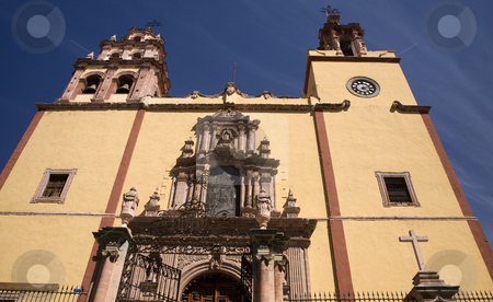 To use this stock image in your creative project, please select the size you need over to the right and click the "Add to Cart" button.
Your downloaded image will come with the Cutcaster watermark removed so don’t worry about the watermark you see on this page. Steeples Door Bells Basilica Guanajuato Mexico stock photo, Steeples, Door, Front, Basilica of our Lady of Guanajuato, Basilica De Nuestra Senora De Guanajuato, Mexico by William Perry