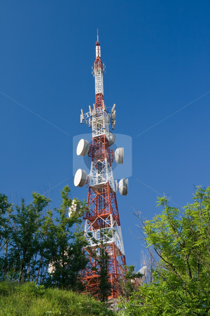 To use this stock image in your creative project, please select the size you need over to the right and click the "Add to Cart" button.
Your downloaded image will come with the Cutcaster watermark removed so don’t worry about the watermark you see on this page. Telecommunication tower stock photo, Telecommunication tower between trees above the town. The photo is taken with use of circular polarizer by ANTONIO SCARPI