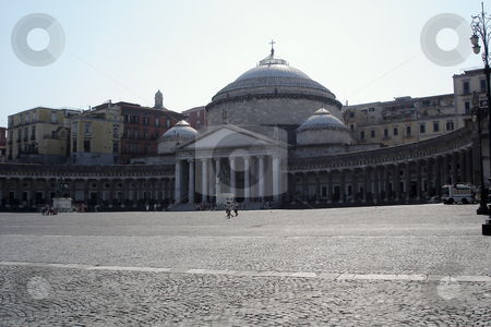 To use this stock image in your creative project, please select the size you need over to the right and click the "Add to Cart" button.
Your downloaded image will come with the Cutcaster watermark removed so don’t worry about the watermark you see on this page. Piazza del Plebiscito in Naples stock photo, The 'Chiesa di san Francesco di Paola' at the 'Piazza del Plebiscito' in Naples, Italy. by Peter Van veldhoven