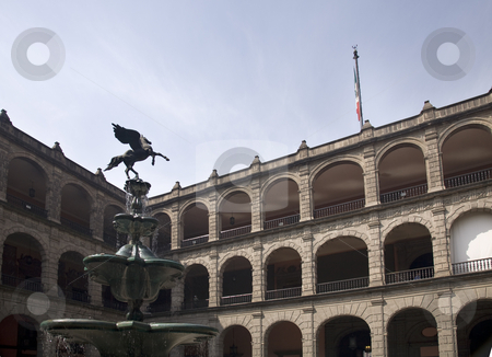 To use this stock image in your creative project, please select the size you need over to the right and click the "Add to Cart" button.
Your downloaded image will come with the Cutcaster watermark removed so don’t worry about the watermark you see on this page. Fountain In President's Palace, Zocalo, Mexico City stock photo, Fountain in President's Palace, Zocalo, Mexico City by William Perry