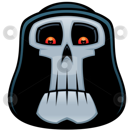 To use this stock image in your creative project, please select the size you need over to the right and click the "Add to Cart" button.
Your downloaded image will come with the Cutcaster watermark removed so don’t worry about the watermark you see on this page. Grim Reaper stock vector clipart, Vector cartoon illustration of the Grim Reaper. Angel of Death skull with red eyes and hood. by John Schwegel