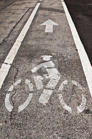 To use this stock image in your creative project, please select the size you need over to the right and click the "Add to Cart" button.
Your downloaded image will come with the Cutcaster watermark removed so don’t worry about the watermark you see on this page. Bicycle Lane stock photo, Bicycle Lane Sign on the Road by Jose Wilson Araujo