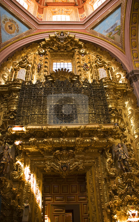 To use this stock image in your creative project, please select the size you need over to the right and click the "Add to Cart" button.
Your downloaded image will come with the Cutcaster watermark removed so don’t worry about the watermark you see on this page. Golden Door Santa Clara Church Convent Queretaro Mexico stock photo, Golden Door Santa Clara Church Templo Convent, Queretaro, Mexico by William Perry