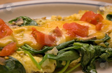 To use this stock image in your creative project, please select the size you need over to the right and click the "Add to Cart" button.
Your downloaded image will come with the Cutcaster watermark removed so don’t worry about the watermark you see on this page. Veggie Omelette stock photo, This veggie omelette is made with spinach, tomatoes, cheese and a cream sauce poured over this awesome egg breakfast meal. by Valerie Garner