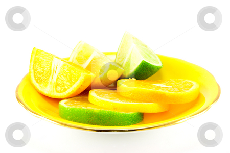 To use this stock image in your creative project, please select the size you need over to the right and click the "Add to Cart" button.
Your downloaded image will come with the Cutcaster watermark removed so don’t worry about the watermark you see on this page. Citrus Fruit on a Yellow Plate stock photo, Assortment of lemon, lime and orange segments on a fancy yellow plate with a white background by Keith Wilson
