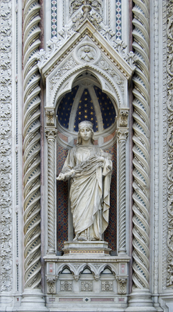 To use this stock image in your creative project, please select the size you need over to the right and click the "Add to Cart" button.
Your downloaded image will come with the Cutcaster watermark removed so don’t worry about the watermark you see on this page. St. Reparata In Florence stock photo, St. Reparata in Florence Italy close up by Desislava Draganova