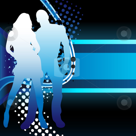 To use this stock image in your creative project, please select the size you need over to the right and click the "Add to Cart" button.
Your downloaded image will come with the Cutcaster watermark removed so don’t worry about the watermark you see on this page. Couple Silhouette stock vector clipart, Beautiful couple silhouette with grunge background by Augusto Cabral Graphiste Rennes