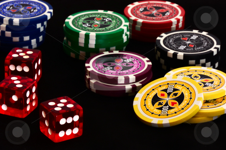To use this stock image in your creative project, please select the size you need over to the right and click the "Add to Cart" button.
Your downloaded image will come with the Cutcaster watermark removed so don’t worry about the watermark you see on this page. Poker stock photo, Pokerchips with dices by Andre Janssen
