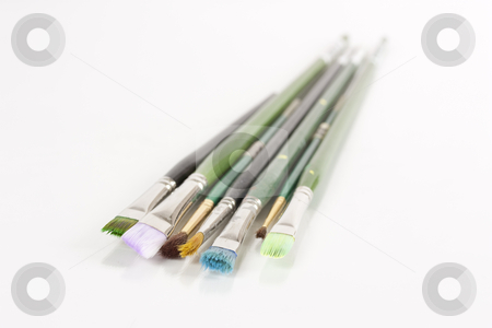 To use this stock image in your creative project, please select the size you need over to the right and click the "Add to Cart" button.
Your downloaded image will come with the Cutcaster watermark removed so don’t worry about the watermark you see on this page. Paintbrushes stock photo, Seven assorted paintbrushes by Patrick Noonan