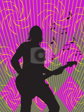 To use this stock image in your creative project, please select the size you need over to the right and click the "Add to Cart" button.
Your downloaded image will come with the Cutcaster watermark removed so don’t worry about the watermark you see on this page. Guitarist stock photo, Silhouette of guitarist on coloured background by Minka Ruskova-Stefanova