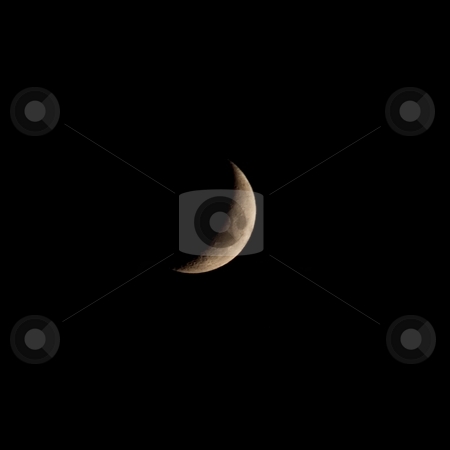 To use this stock image in your creative project, please select the size you need over to the right and click the "Add to Cart" button.
Your downloaded image will come with the Cutcaster watermark removed so don’t worry about the watermark you see on this page. Crescent Moon stock photo, In astronomy, a crescent is the shape of the lit side of a spherical body (most notably the Moon) that appears to be less than half illuminated by the Sun as seen by the viewer. by Mariusz Jurgielewicz