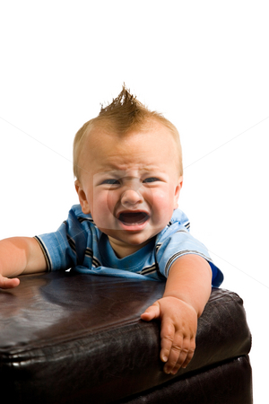 To use this stock image in your creative project, please select the size you need over to the right and click the "Add to Cart" button.
Your downloaded image will come with the Cutcaster watermark removed so don’t worry about the watermark you see on this page. Baby Boy Portrait Isolated stock photo, A portrait of a cute nine month old baby boy isolated on a while background. by Travis Manley