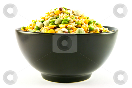 To use this stock image in your creative project, please select the size you need over to the right and click the "Add to Cart" button.
Your downloaded image will come with the Cutcaster watermark removed so don’t worry about the watermark you see on this page. Soup Pulses in a Bowl stock photo, Assorted soup pulses in a black bowl with a white background by Keith Wilson