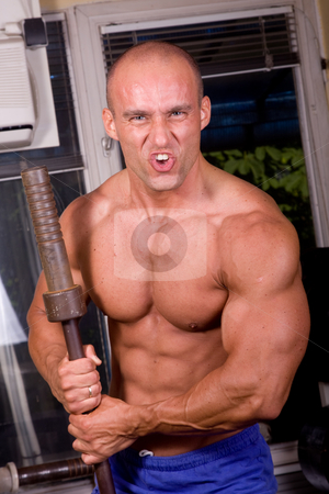 To use this stock image in your creative project, please select the size you need over to the right and click the "Add to Cart" button.
Your downloaded image will come with the Cutcaster watermark removed so don’t worry about the watermark you see on this page. Bodybuilder posing stock photo, Bodybuilder posing in the gym by Istv??n Cs??k