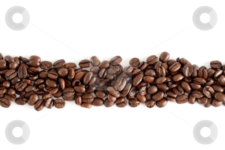 To use this stock image in your creative project, please select the size you need over to the right and click the "Add to Cart" button.
Your downloaded image will come with the Cutcaster watermark removed so don’t worry about the watermark you see on this page. Line of coffee beans stock photo, A line of isolated coffee beans with white background by Alexander Zschach