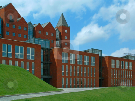To use this stock image in your creative project, please select the size you need over to the right and click the "Add to Cart" button.
Your downloaded image will come with the Cutcaster watermark removed so don’t worry about the watermark you see on this page. Apartments on hill stock photo, Image of residential building constructed on slope with perfect green lawns. by citcarsten
