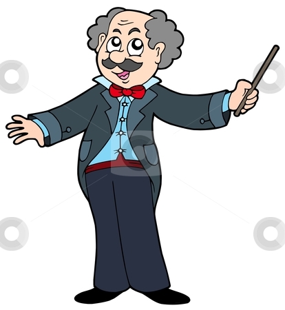 To use this stock image in your creative project, please select the size you need over to the right and click the "Add to Cart" button.
Your downloaded image will come with the Cutcaster watermark removed so don’t worry about the watermark you see on this page. Music maestro stock vector clipart, Music maestro on white background - vector illustration. by Klara Viskova