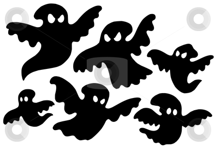 To use this stock image in your creative project, please select the size you need over to the right and click the "Add to Cart" button.
Your downloaded image will come with the Cutcaster watermark removed so don’t worry about the watermark you see on this page. Scary ghost silhouettes vector stock vector clipart, Scary ghost silhouettes - vector illustration. by Klara Viskova