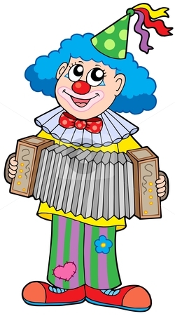 To use this stock image in your creative project, please select the size you need over to the right and click the "Add to Cart" button.
Your downloaded image will come with the Cutcaster watermark removed so don’t worry about the watermark you see on this page. Clown with accordion stock vector clipart, Clown with accordion - vector illustration. by Klara Viskova