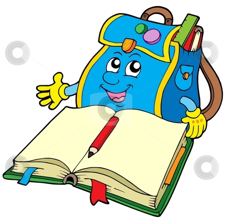 To use this stock image in your creative project, please select the size you need over to the right and click the "Add to Cart" button.
Your downloaded image will come with the Cutcaster watermark removed so don’t worry about the watermark you see on this page. School bag reading book stock vector clipart, School bag reading book - vector illustration. by Klara Viskova