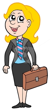 To use this stock image in your creative project, please select the size you need over to the right and click the "Add to Cart" button.
Your downloaded image will come with the Cutcaster watermark removed so don’t worry about the watermark you see on this page. Smiling businesswoman stock vector clipart, Smiling businesswoman on white background - vector illustration. by Klara Viskova