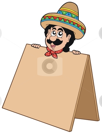 To use this stock image in your creative project, please select the size you need over to the right and click the "Add to Cart" button.
Your downloaded image will come with the Cutcaster watermark removed so don’t worry about the watermark you see on this page. Mexican man with table stock vector clipart, Mexican man with table - vector illustration. by Klara Viskova