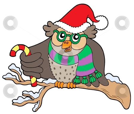 To use this stock image in your creative project, please select the size you need over to the right and click the "Add to Cart" button.
Your downloaded image will come with the Cutcaster watermark removed so don’t worry about the watermark you see on this page. Owl in Christmas outfit stock vector clipart, Owl in Christmas outfit - vector illustration. by Klara Viskova